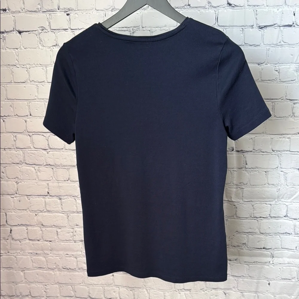 Talbots Classic Navy T-Shirt L - Picture 3 of 4